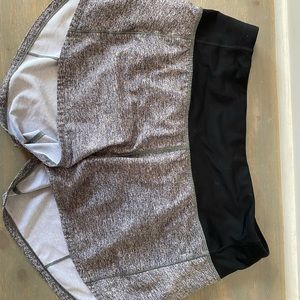 grey Lululemon speed up shorts